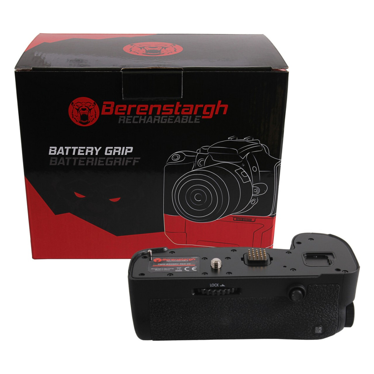 Berenstargh Batteriegriff für Panasonic G9 DMW-BGGH9RC für 1 x DMW-BLF19 Akku inkl. Fernbedienung
