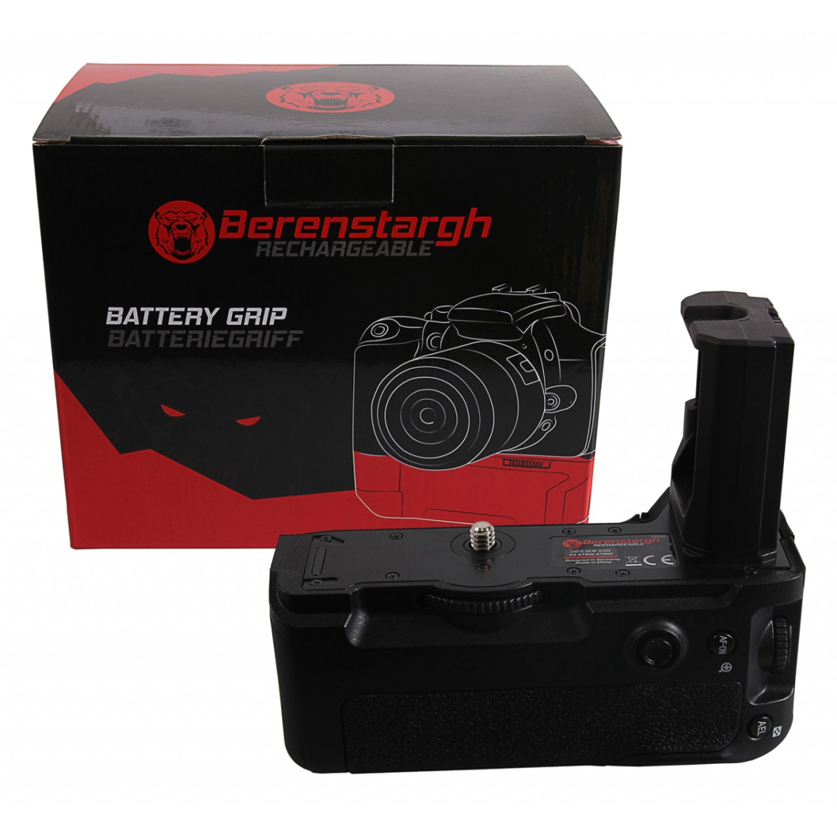 Berenstargh Batteriegriff für Sony Alpha A7MIII A7RIII A7III A9 VG-C3EM für 2 x NP-FZ100 Akkus