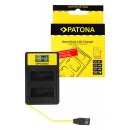 PATONA Smart Dual LCD USB Ladegerät f. Canon LP-E8...