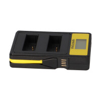 PATONA Smart Dual LCD USB Ladegerät für Olympus PS