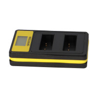 PATONA Smart Dual LCD USB Ladegerät für Olympus PS