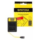 PATONA Smart Dual LCD USB Ladegerät f. Fuji NP-W126...