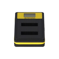 PATONA Smart Dual-LCD Kamera-Akkuladegerät Canon NB-13L
