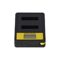 PATONA Smart Dual-LCD Kamera-Akkuladegerät Canon NB-13L