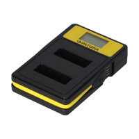 PATONA Smart Dual-LCD Kamera-Akkuladegerät Canon NB-13L