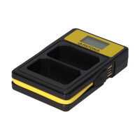 PATONA Smart Dual LCD USB Ladegerät für Sony NP-FZ