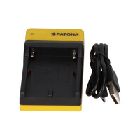 PATONA Slim Micro-USB Ladegerät für Sony NP-F970 N