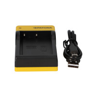 PATONA Slim Micro-USB Ladegerät für Nikon EN-EL9 D