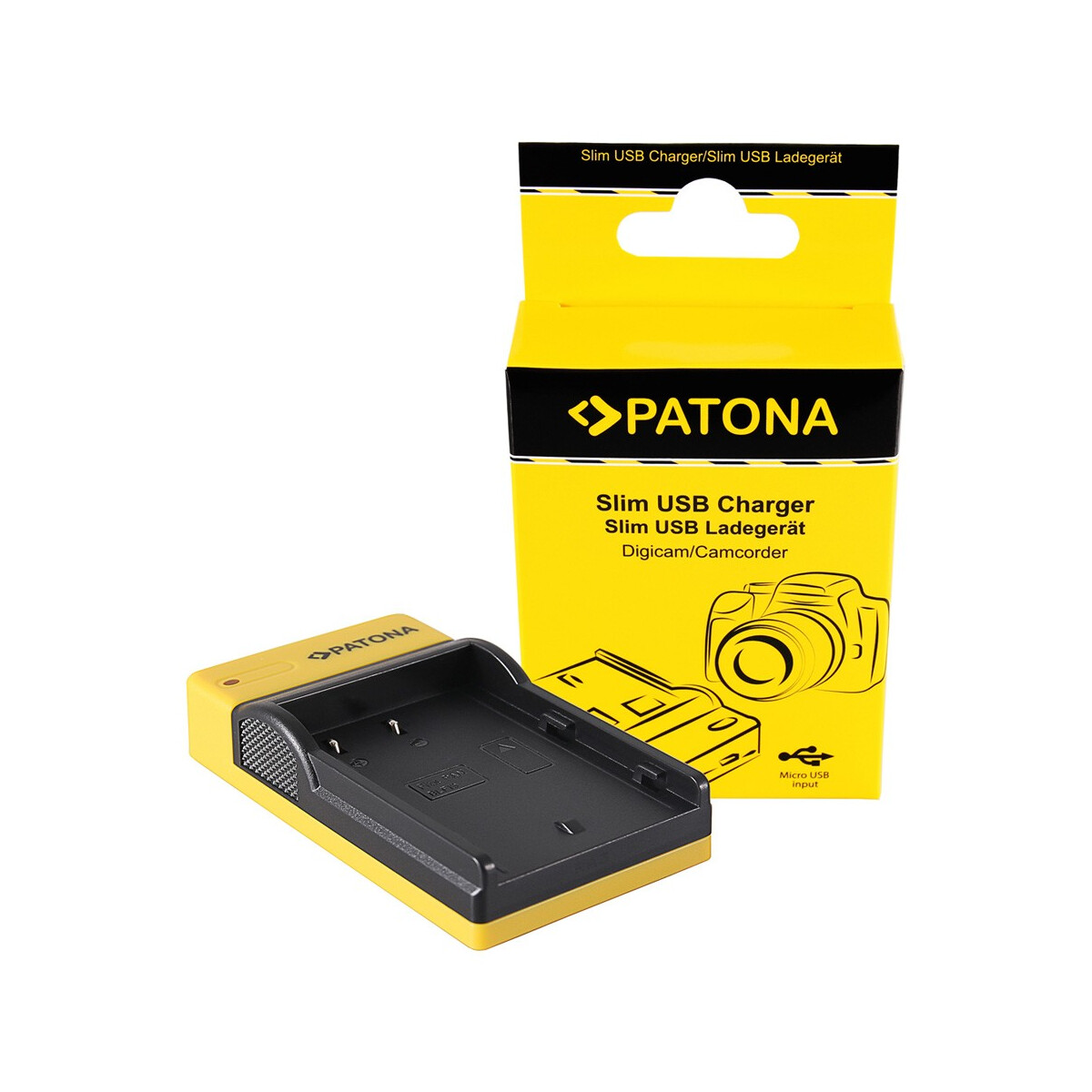 PATONA Slim Micro-USB Ladegerät für Panasonic BLF19E DMWBLF19 DMW-BLF19