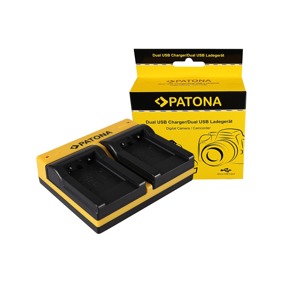 PATONA Dual Ladegerät für Kodak Olympus Li-40B Klic 7006 Olympus Li-40B Olympus Li-40B inkl. Micro-US