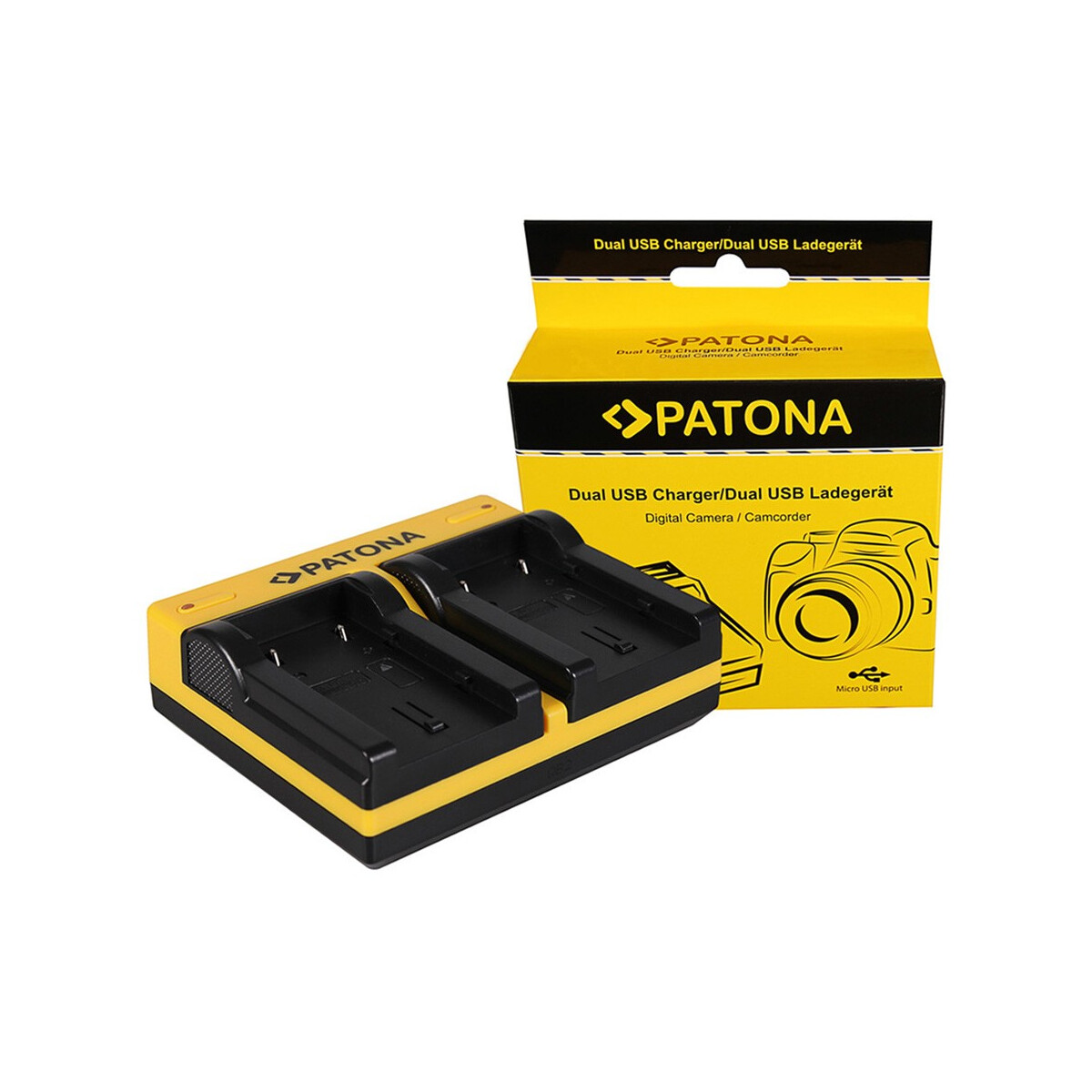 PATONA Dual Ladegerät für JVC BN-VF808U GR-D DRD818 DR-D818 GRD720 GR-D720 GRD720E