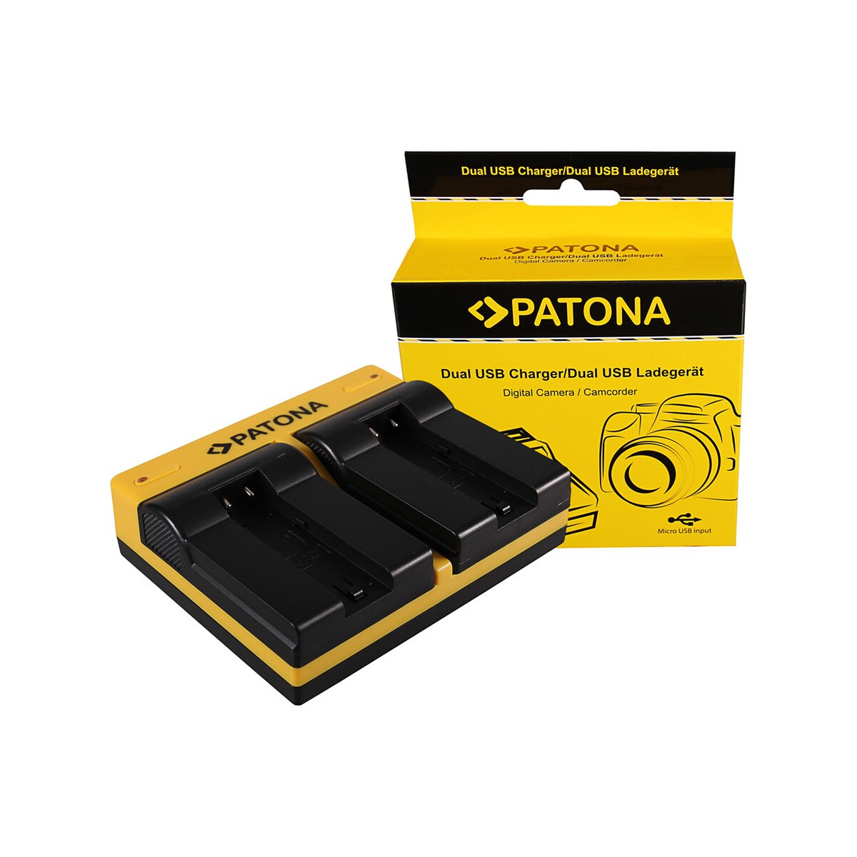 PATONA Dual Ladegerät für Konica Minolta Samsung NP-700 Dimage DGX50K DG-X50-K DGX50R