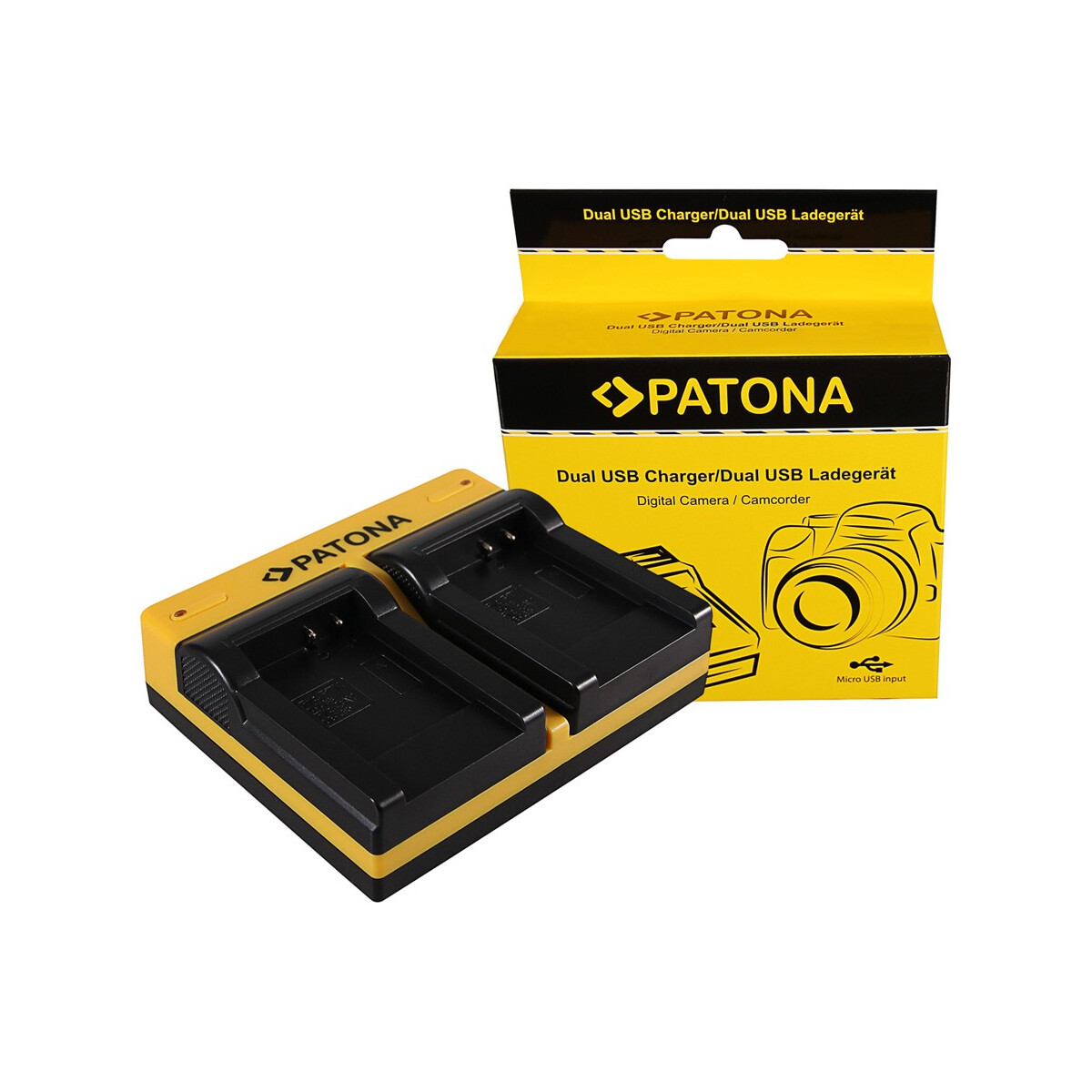 PATONA Dual Ladegerät für Pentax D-LI88 Optio H90 P70 P80 W90 WS80 D-LI88 D-LI88 SANYO