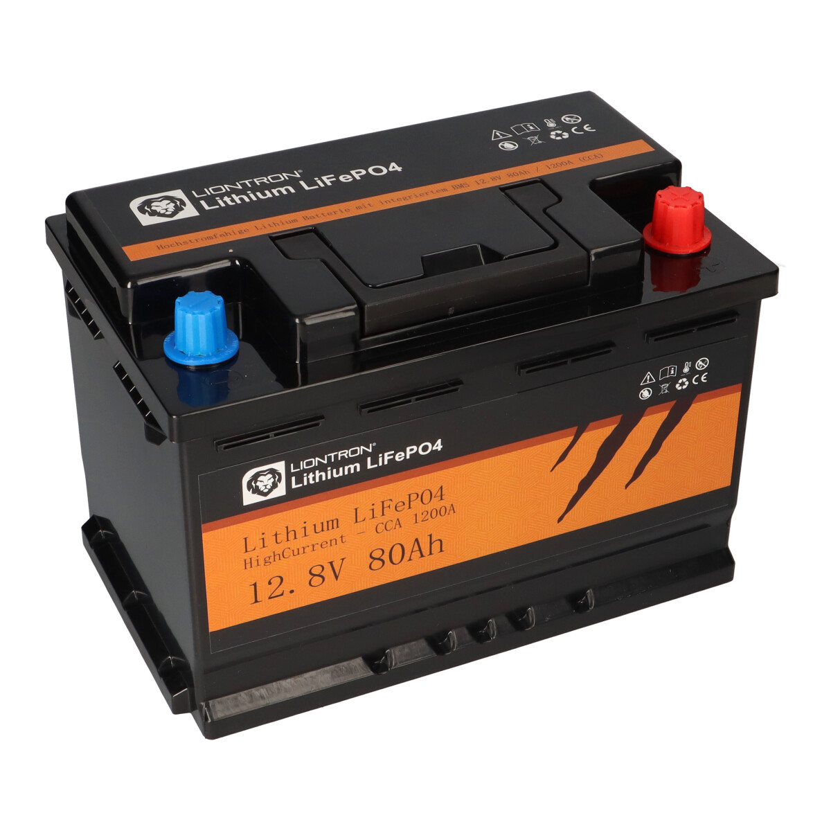 LIONTRON LiFePO4 LX 12,8V 80Ah BMS Hochstrom mit BMS
