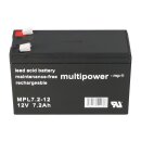 Multipower Blei-Akku MPL7,2-12 12V 7,2Ah Pb longlife...