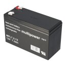 Multipower Blei-Akku MPL7,2-12 12V 7,2Ah Pb longlife 6,3mm Anschluss