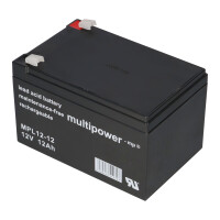 Multipower MPL12-12 AGM Longlife-Bleiakku 12V 12Ah – F