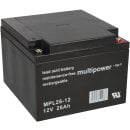 Multipower Blei-Akku MPL26-12 12V 26Ah Pb