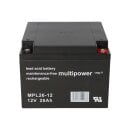 Multipower Blei-Akku MPL26-12 12V 26Ah Pb