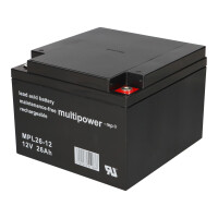 Multipower MPL26-12 AGM Longlife-Bleiakku 12V 26Ah – M