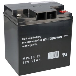 Multipower Blei-Akku MPL28-12 12V 28Ah Pb