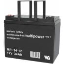 Multipower Blei-Akku MPL34-12 12V 34Ah Pb