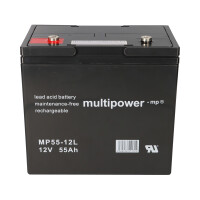 Multipower MPL55-12 AGM Longlife-Bleiakku 12V 55Ah – M