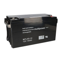 Multipower Blei-Akku MPL65-12 12V 65Ah Pb 1