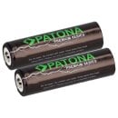 2x PATONA Premium 14500 Zelle ICR14500 Li-Ion Akku 3,7V...