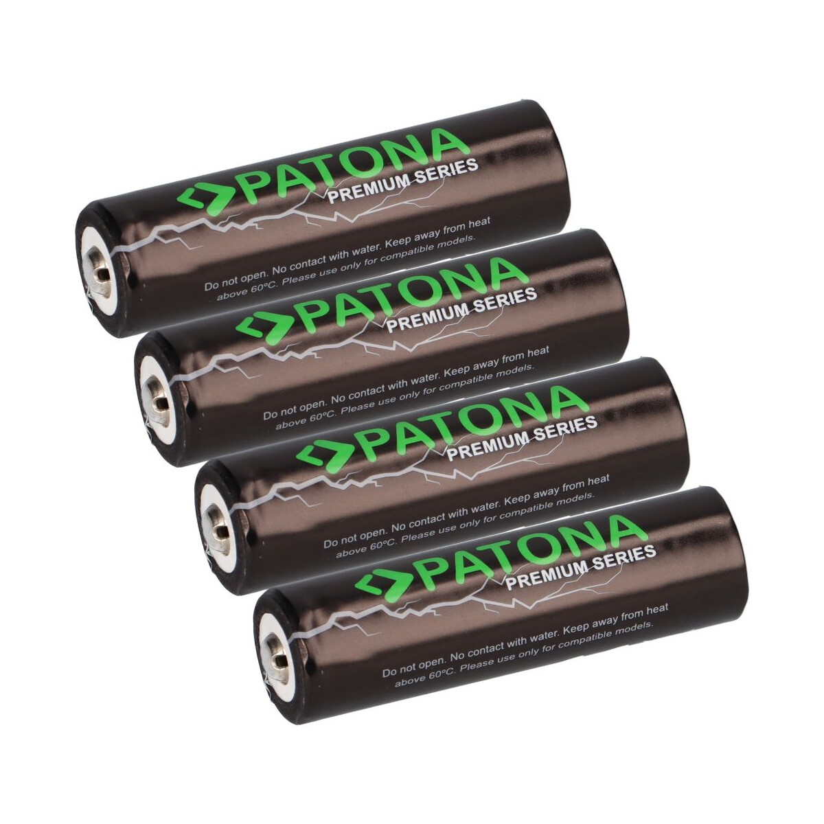 4x PATONA Premium 14500 Zelle ICR14500 Li-Ion Akku 3,7V 800mAh