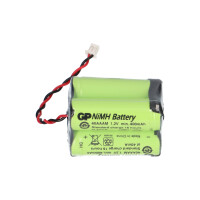 Notleuchten-Akku 4,8V 400mAh NiMH F2x2 Molex 51021 NIMH4804Q