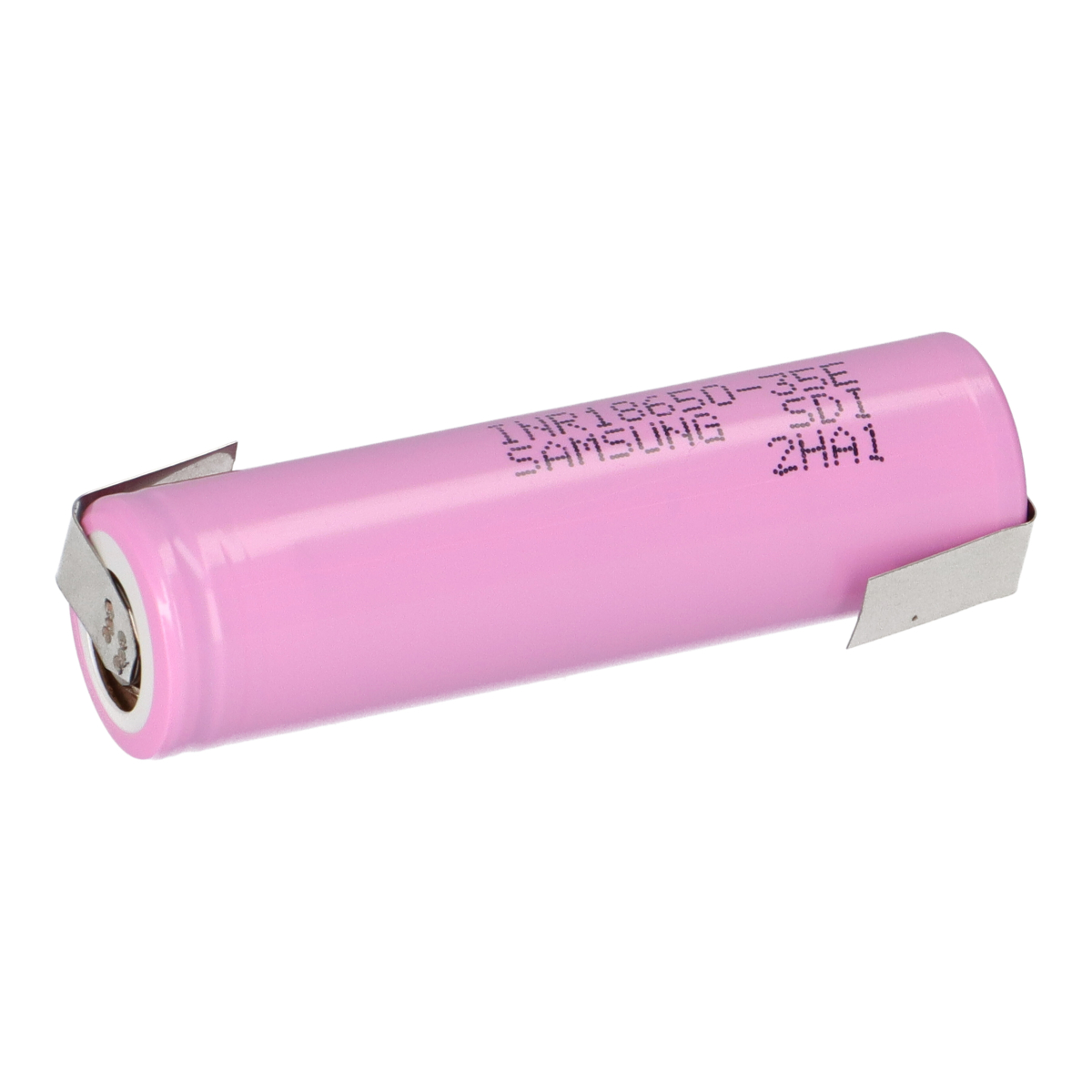 Samsung INR18650-35E – 18650 Li-Ion 3,7 V 3500 mAh mit Z-Lötfahne (ungeschützt)