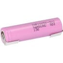 Samsung INR 18650 30Q Akku 3,7V Li-Ion 3000 mAh 15A mit U...