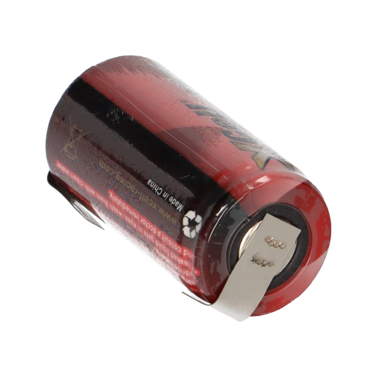 2 Piles Sub-C NiMH 3000mAh 1,2V Avec Soudures En Z - Pour Haut Courant, Rechargeables - Trade-Shop