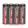 4x Kraftmax HDX Li-Ion Akku 18650 3,7V 2600mAh 25A