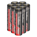 8x Kraftmax HDX Li-Ion Akku 18650 3,7V 2600mAh 25A