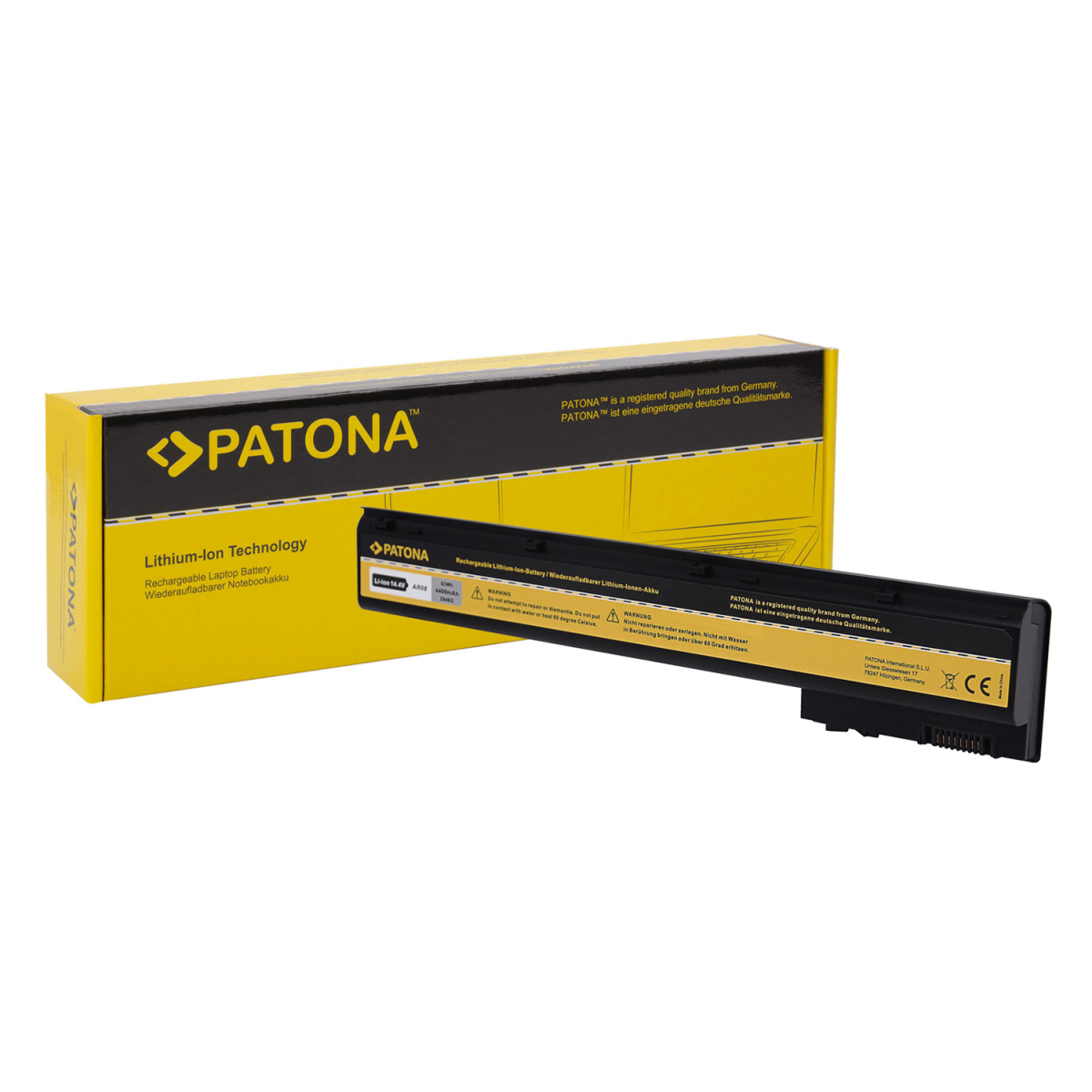 Akku für HP ZBook 15 G1 15 G2 17 G1 17 G2 AR08 AR08XL 708455-001 von PATONA