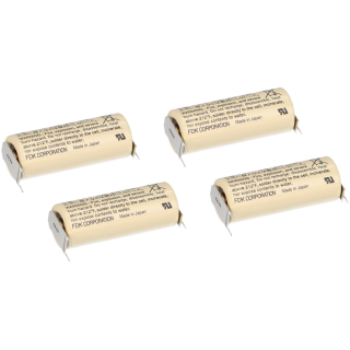 4x FDK Lithium 3V Batterie CR 17450 SE-FT1 A - Zelle Print 2/1 ++/-