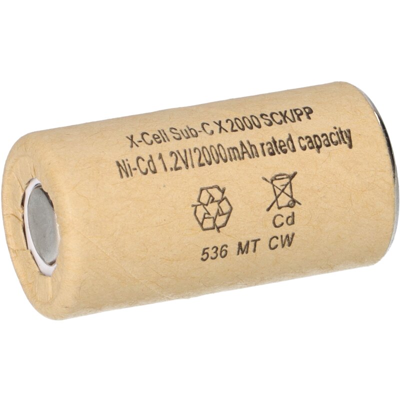 2000mAh 2000SCK/PP 10 Stück XCell Akku Sub-C 1,2V 