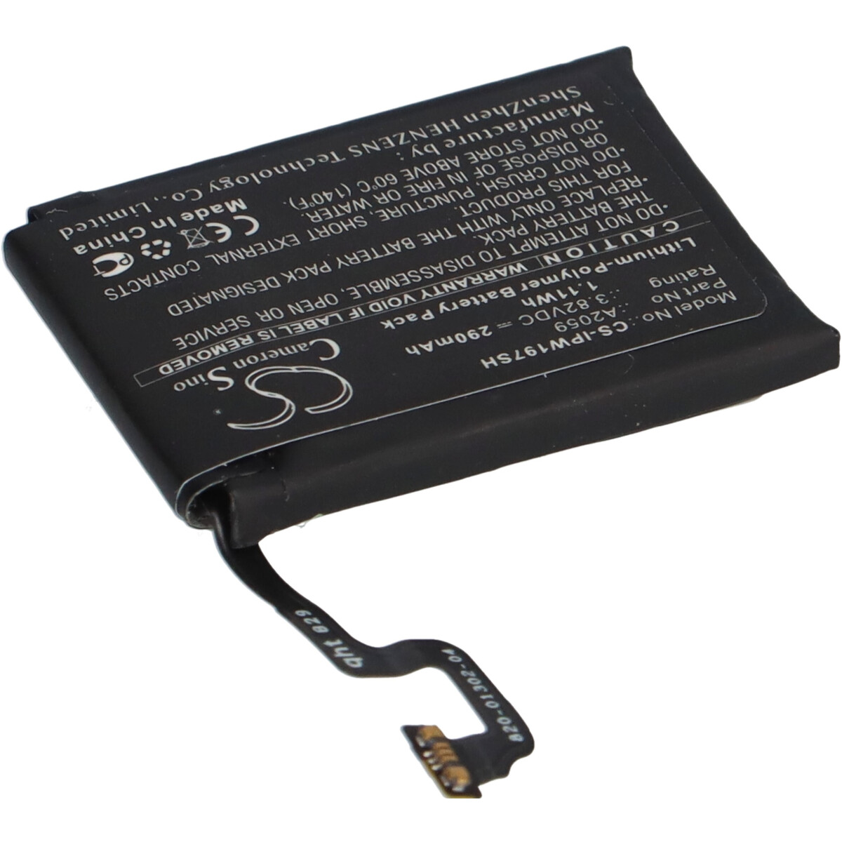 Smartwatch-Akku 3,82V 290mAh Li-Polymer passend für Apple Watch Series 4 44mm