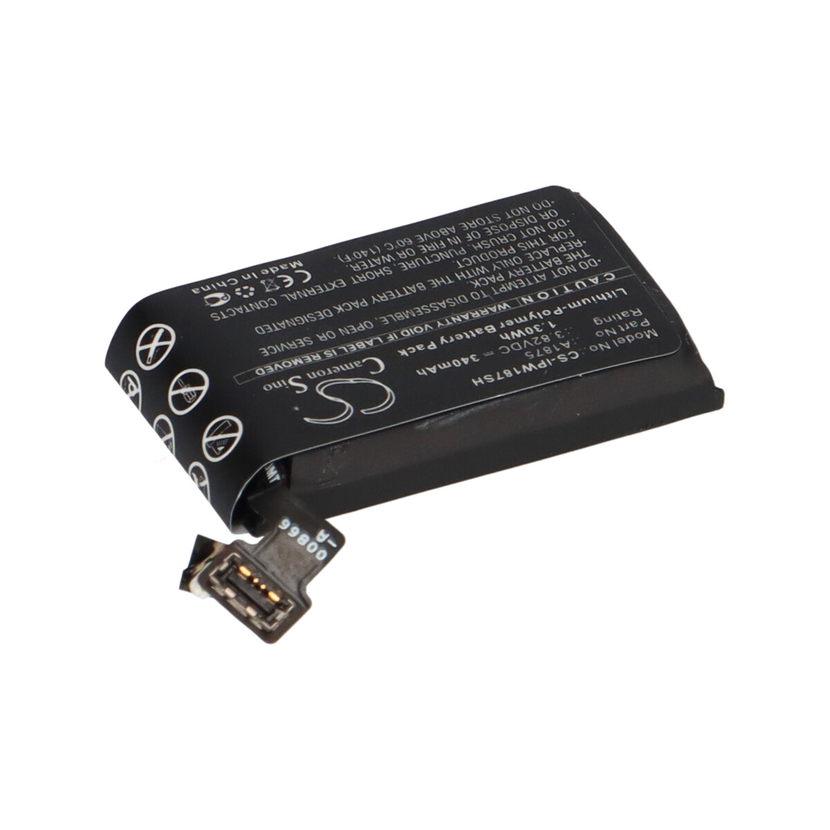Smartwatch-Akku 3,82V 340mAh Li-Polymer passend für Apple Watch Series 3 GPS 42mm