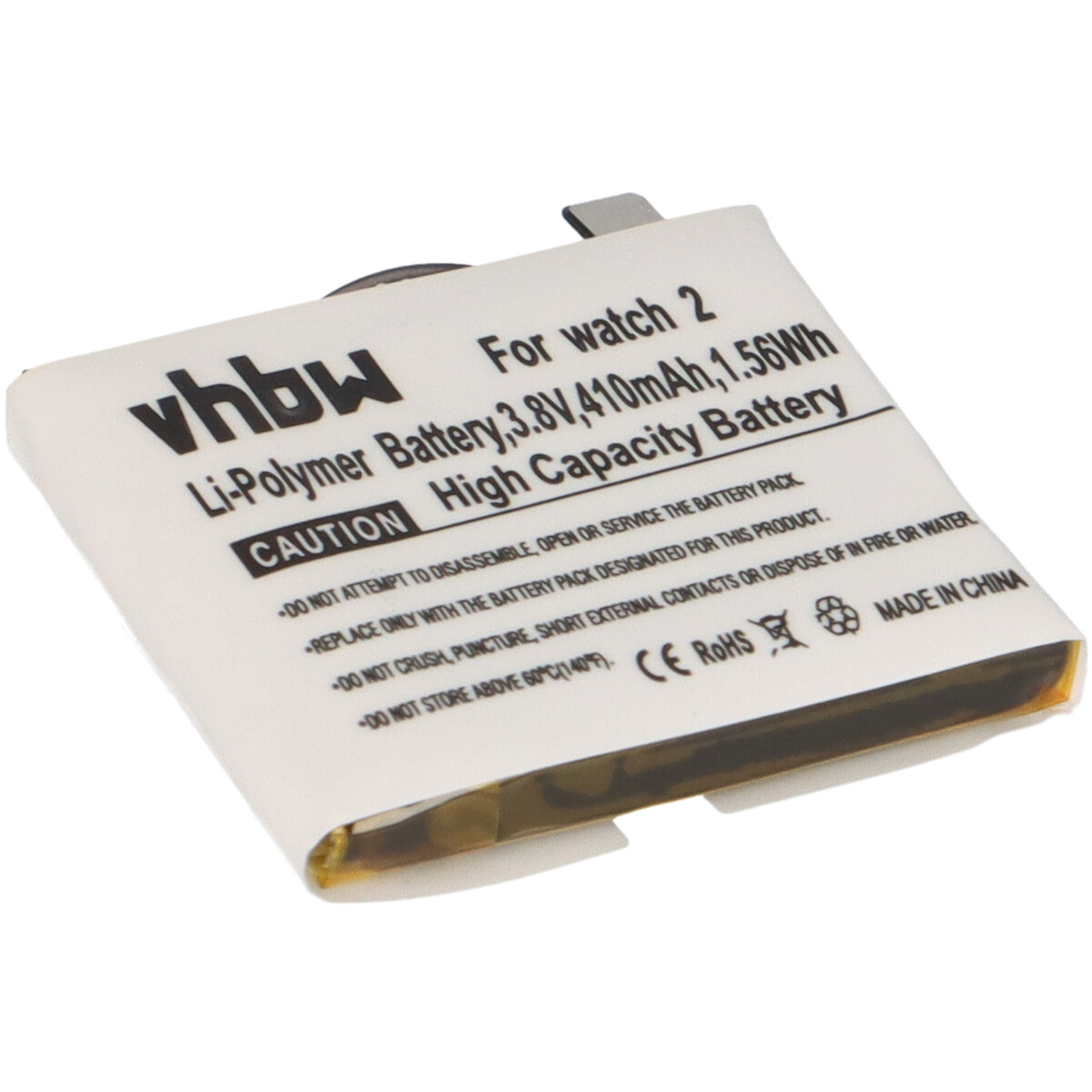 Smartwatch-Akku 410mAh Li-Polymer passend für Huawei Watch 2 – Referenz HB512627ECW
