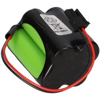 Notleuchten Akkupack 4,8V 1500mAh - F2x2 versetzt passend für Inotec 890014