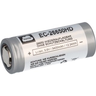 Enercig 26650 Li-Ion Akku 3,6V 3400mAh - 30A