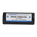 Keeppower 26650 Li-Ion Akku 3,6V 5500mAh (geschützt)...