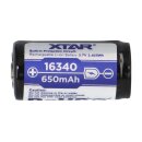 XTAR 16340 RCR123A 3,6V 650mAh Akku (geschützt) - 1,2 A