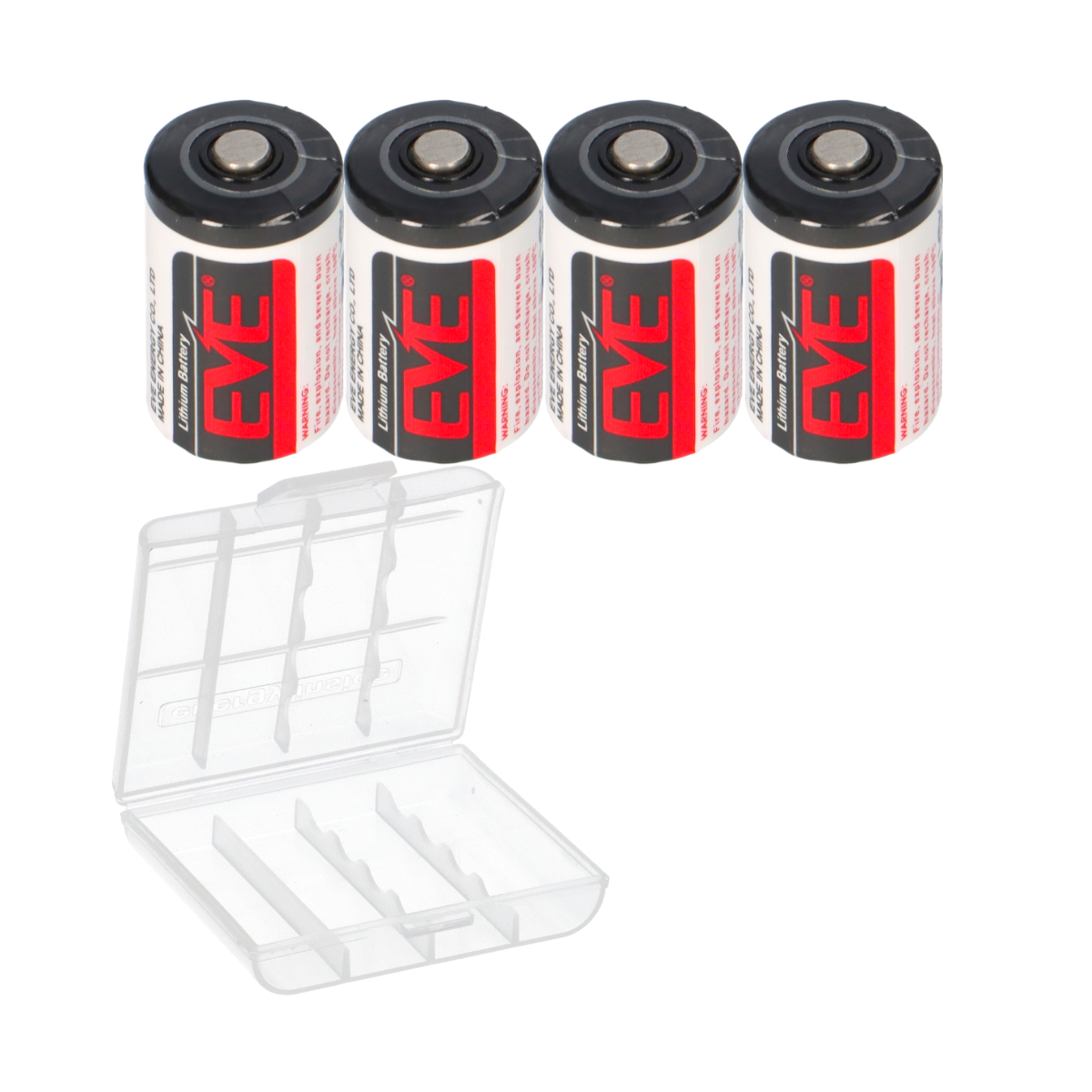 4x EVE Lithium 3,6V Batterie ER14250 1/2 AA ER 14250 + Box