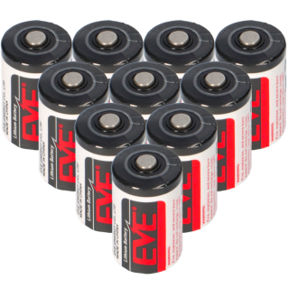 10x EVE Lithium 3,6V Batterie ER14250 1/2 AA ER 14250