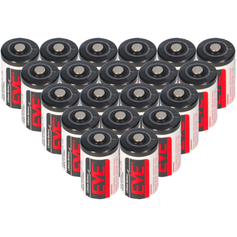 20x EVE Lithium 3,6V Batterie ER14250 1/2 AA ER 14250 + Box | Akkus und PowerBanks