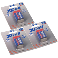 3x XCell Lithium 9V Block 1200 mAh 6AM6  gallery